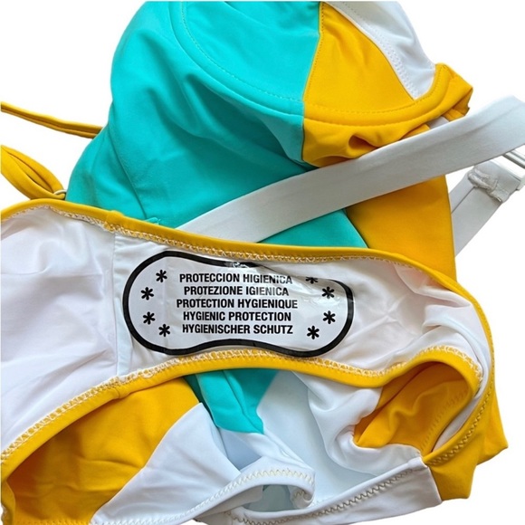 SOLID & STRIPED The Spencer Color Block Underwire One Piece Swimsuit xS SCB - Picture 5 of 6